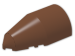 LEGO® Brick: Windscreen 4 x 7 x 2 Round Pointed 30384 | Color: Reddish Brown