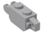 LEGO® Brick: Hinge Brick 1 x 2 Locking Double 30386 | Color: Medium Stone Grey