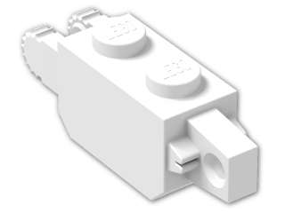 LEGO® Brick: Hinge Brick 1 x 2 Locking Double 30386 | Color: White