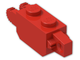 LEGO® Brick: Hinge Brick 1 x 2 Locking Double 30386 | Color: Bright Red