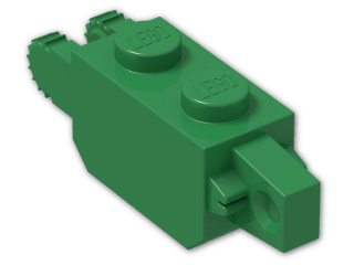 LEGO® Stein: Hinge Brick 1 x 2 Locking Double 30386 | Farbe: Dark Green