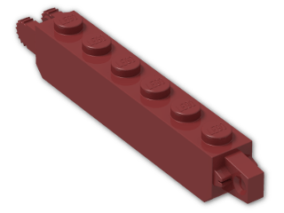 LEGO® Stein: Hinge Brick 1 x 6 Locking Double 30388 | Farbe: New Dark Red