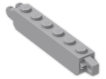 LEGO® Brick: Hinge Brick 1 x 6 Locking Double 30388 | Color: Medium Stone Grey