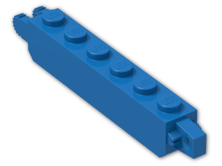 LEGO® Brick: Hinge Brick 1 x 6 Locking Double 30388 | Color: Bright Blue