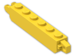 LEGO® Stein: Hinge Brick 1 x 6 Locking Double 30388 | Farbe: Bright Yellow
