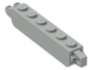 LEGO® Brick: Hinge Brick 1 x 6 Locking Double 30388 | Color: Grey