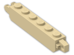 LEGO® Brick: Hinge Brick 1 x 6 Locking Double 30388 | Color: Brick Yellow