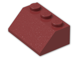 LEGO® Brick: Slope Brick 45 2 x 3 3038 | Color: New Dark Red
