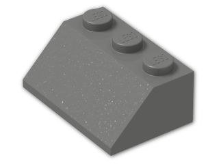 LEGO® Brick: Slope Brick 45 2 x 3 3038 | Color: Dark Grey