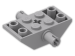 LEGO® Brick: Slope Brick 45 4 x 2 Double Inverted with Pins 30390 | Color: Medium Stone Grey