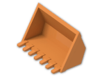 LEGO® Brick: Excavator Bucket 6 x 3 with Click Hinge 2-Finger 30394 | Color: Bright Orange