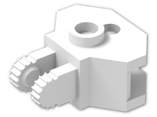 LEGO® Stein: Hinge 1 x 2 Locking with Towball Socket 30396 | Farbe: White