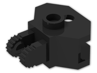 LEGO® Stein: Hinge 1 x 2 Locking with Towball Socket 30396 | Farbe: Black