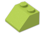 LEGO® Brick: Slope Brick 45 2 x 2 3039 | Color: Bright Yellowish Green