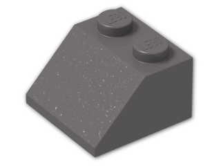 LEGO® Brick: Slope Brick 45 2 x 2 3039 | Color: Dark Stone Grey