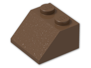 LEGO® Brick: Slope Brick 45 2 x 2 3039 | Color: Brown
