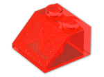 LEGO® Brick: Slope Brick 45 2 x 2 3039 | Color: Transparent Fluorescent Reddish Orange