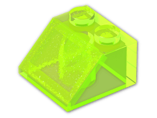 LEGO® Stein: Slope Brick 45 2 x 2 3039 | Farbe: Transparent Fluorescent Green