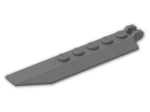 LEGO® Brick: Hinge Plate 1 x 8 with Angled Side Extensions 30407 | Color: Dark Grey