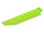 LEGO® Stein: Hinge Plate 1 x 8 with Angled Side Extensions 30407 | Farbe: Transparent Fluorescent Green