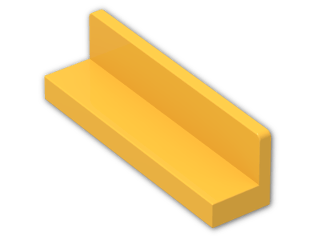 LEGO® Brick: Panel 1 x 4 x 1 with Rounded Corners 30413 | Color: Flame Yellowish Orange