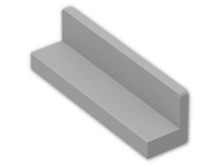LEGO® Brick: Panel 1 x 4 x 1 with Rounded Corners 30413 | Color: Medium Stone Grey