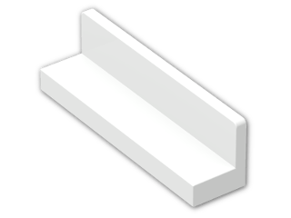 LEGO® Brick: Panel 1 x 4 x 1 with Rounded Corners 30413 | Color: White