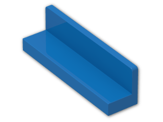LEGO® Brick: Panel 1 x 4 x 1 with Rounded Corners 30413 | Color: Bright Blue