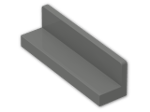 LEGO® Brick: Panel 1 x 4 x 1 with Rounded Corners 30413 | Color: Dark Grey