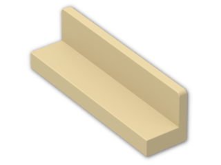 LEGO® Brick: Panel 1 x 4 x 1 with Rounded Corners 30413 | Color: Brick Yellow