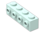 LEGO® Brick: Brick 1 x 4 with Studs on Side 30414 | Color: Aqua