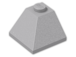 LEGO® Stein: Slope Brick 45 2 x 2 Double Convex 3045 | Farbe: Medium Stone Grey