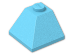LEGO® Brick: Slope Brick 45 2 x 2 Double Convex 3045 | Color: Medium Azur