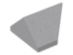 LEGO® Brick: Slope Brick 45 1 x 2 Double / Inverted without Centre Stud 3049c | Color: Medium Stone Grey