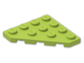 LEGO® Stein: Plate 4 x 4 without Corner 30503 | Farbe: Bright Yellowish Green