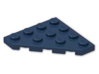 LEGO® Brick: Plate 4 x 4 without Corner 30503 | Color: Earth Blue