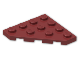 LEGO® Brick: Plate 4 x 4 without Corner 30503 | Color: New Dark Red