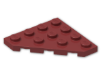 LEGO® Brick: Plate 4 x 4 without Corner 30503 | Color: New Dark Red
