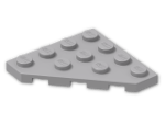 LEGO® Stein: Plate 4 x 4 without Corner 30503 | Farbe: Medium Stone Grey
