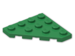 LEGO® Brick: Plate 4 x 4 without Corner 30503 | Color: Dark Green