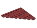 LEGO® Brick: Plate 8 x 8 without Corner 30504 | Color: New Dark Red
