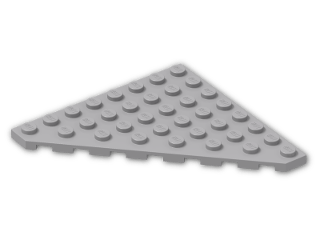 LEGO® Brick: Plate 8 x 8 without Corner 30504 | Color: Medium Stone Grey