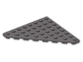 LEGO® Stein: Plate 8 x 8 without Corner 30504 | Farbe: Dark Stone Grey
