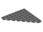 LEGO® Stein: Plate 8 x 8 without Corner 30504 | Farbe: Dark Stone Grey