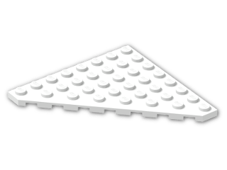 LEGO® Stein: Plate 8 x 8 without Corner 30504 | Farbe: White