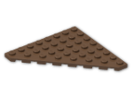 LEGO® Brick: Plate 8 x 8 without Corner 30504 | Color: Brown