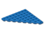 LEGO® Brick: Plate 8 x 8 without Corner 30504 | Color: Bright Blue