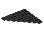 LEGO® Brick: Plate 8 x 8 without Corner 30504 | Color: Black