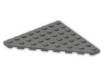 LEGO® Brick: Plate 8 x 8 without Corner 30504 | Color: Dark Grey