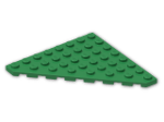 LEGO® Brick: Plate 8 x 8 without Corner 30504 | Color: Dark Green